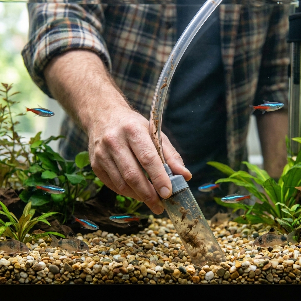 How to Vacuum Aquarium Gravel and Sand