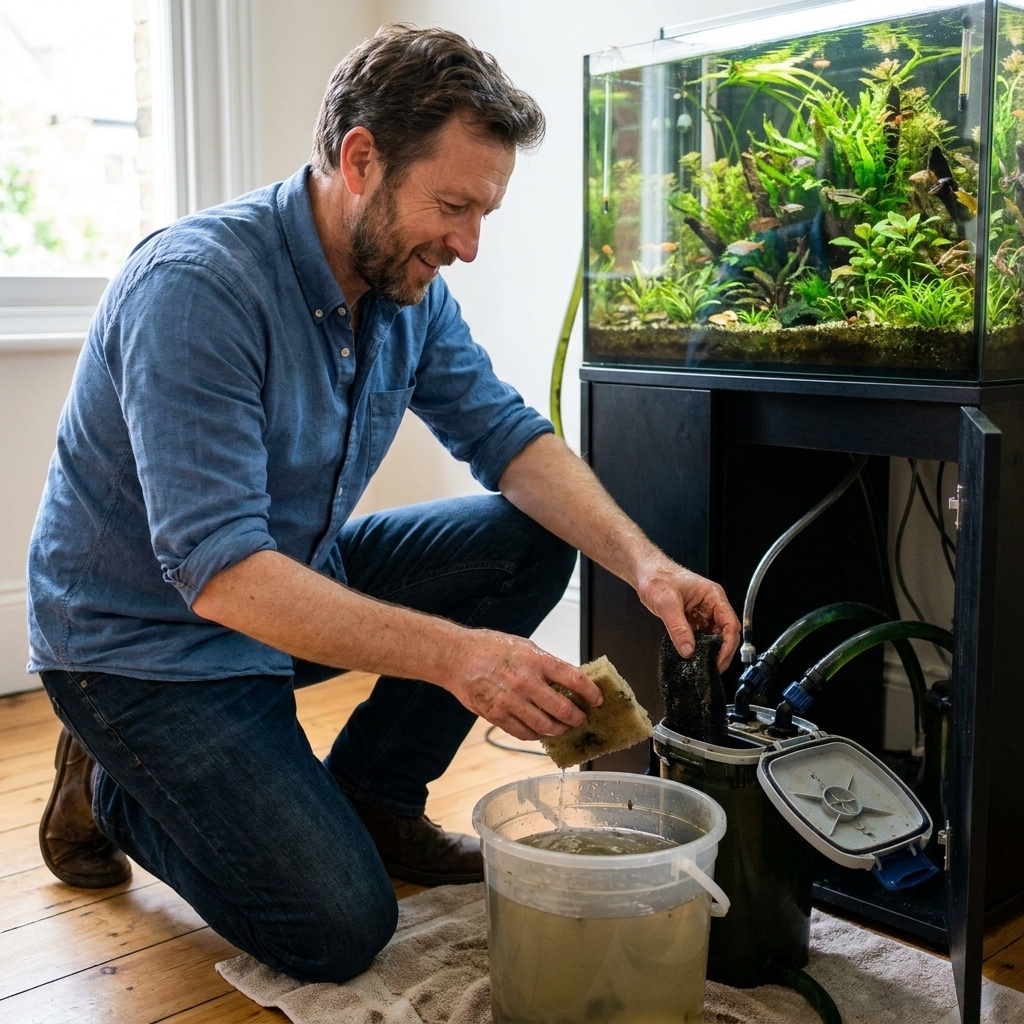 How to Clean Your Aquarium Filter Without Crashing Your Cycle